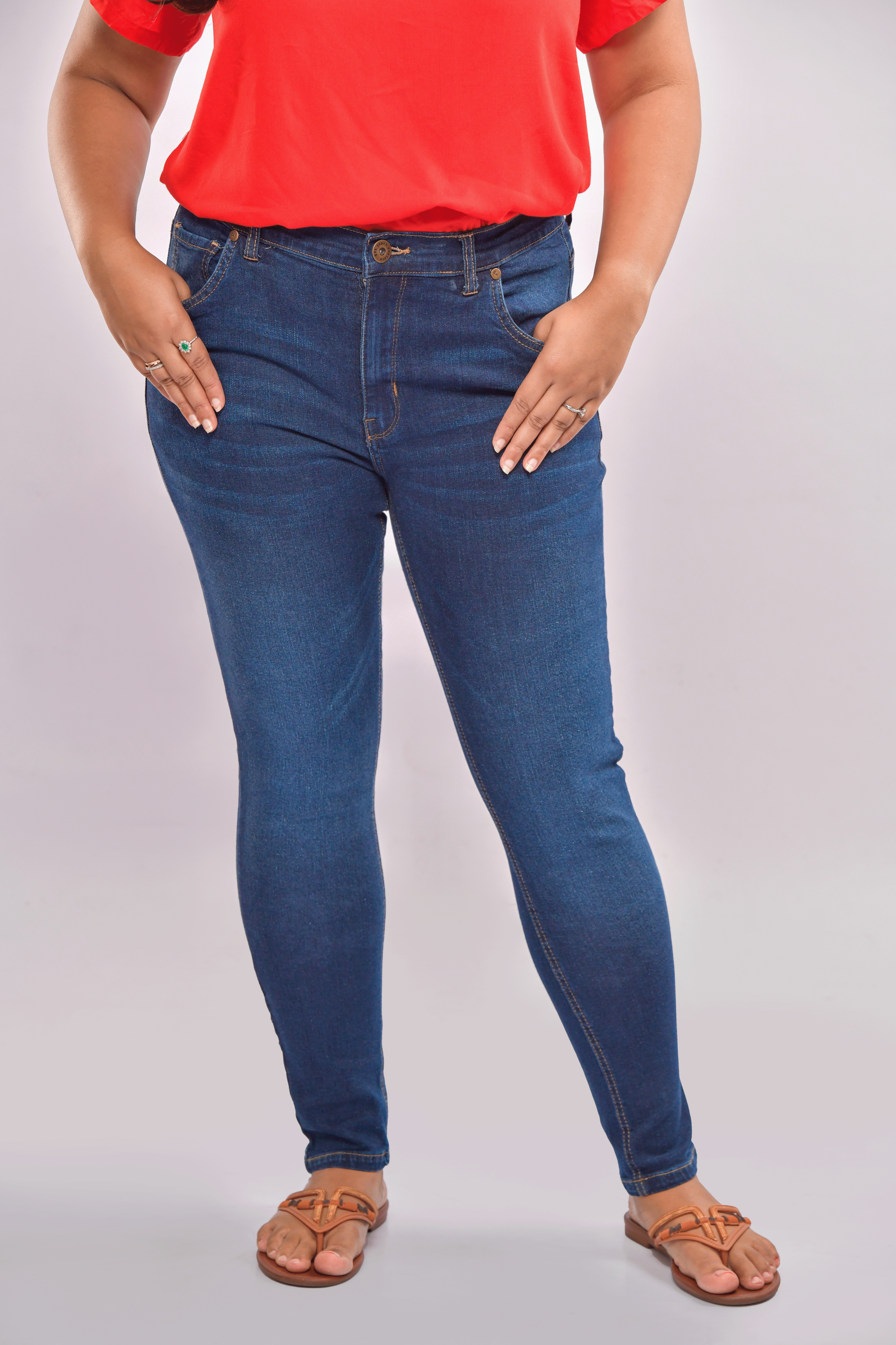 Ladies Low Waist Skinny Fit Denim Trousers with Multi Grinding - China  Jeans and Pants price | Made-in-China.com