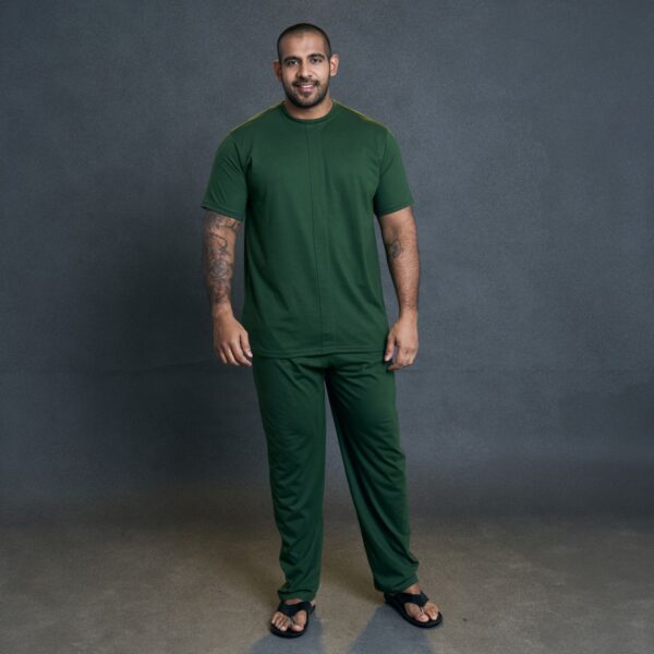 Gent Casual Single Jersey T Shirt - OLIVE GREEN