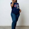 Ladies Graphic Crew Neck T Shirt