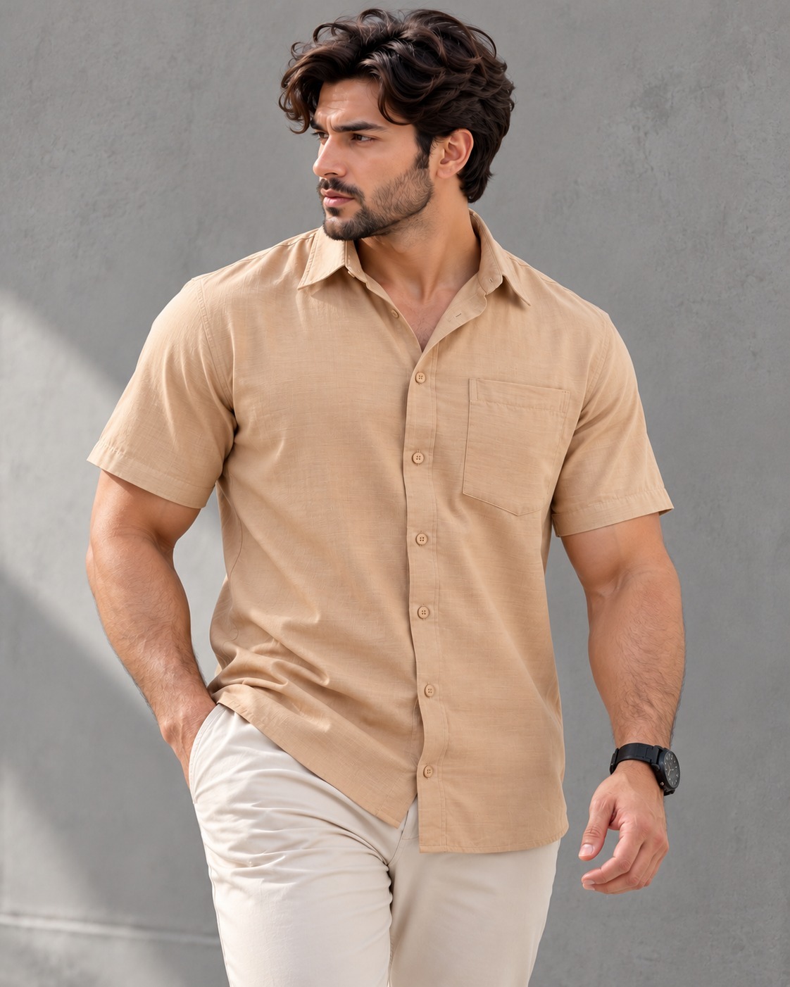 Gents Casual SS Shirt - Image 1